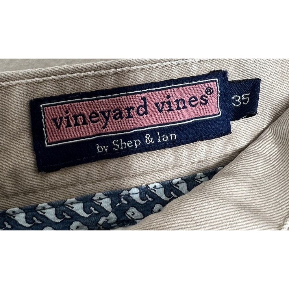 Vineyard Vines Shorts Men's 35 Tan Khaki Chino Classic - Picture 9 of 9